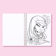 Load image into Gallery viewer, Vibe & Color Vol 1: Baddie Edition | Spiral-Bound Adult Coloring Book (PRE-ORDER)