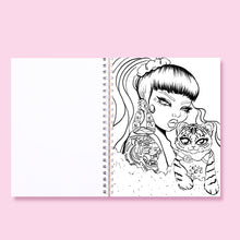 Load image into Gallery viewer, Vibe & Color Vol 1: Baddie Edition | Spiral-Bound Adult Coloring Book (PRE-ORDER)