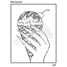 Load image into Gallery viewer, Vibe & Color NAIL ART EDITION Digital Coloring Book