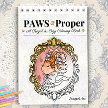 Load image into Gallery viewer, PAWS & Proper: A Royal and Cozy Coloring Book (PRE-ORDER)