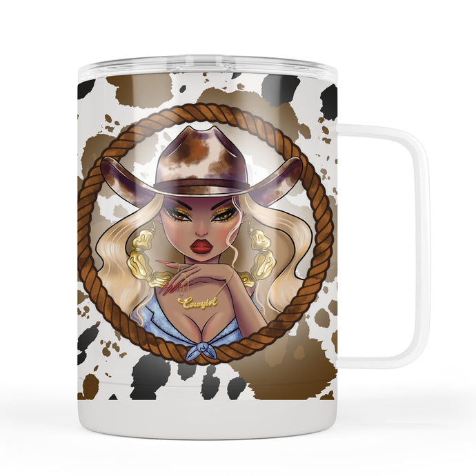 Cowgirl 12oz thermal mug