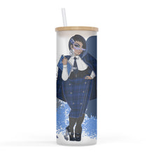 Load image into Gallery viewer, Rep Yo House (Blue) 25oz Frosted Glass Tumbler
