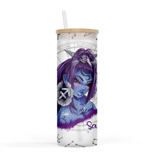 Load image into Gallery viewer, Zodiac and Cusp 25oz Frosted Glass Tumbler
