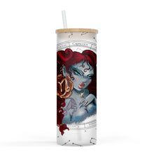 Load image into Gallery viewer, Zodiac and Cusp 25oz Frosted Glass Tumbler
