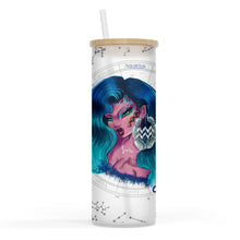 Load image into Gallery viewer, Zodiac and Cusp 25oz Frosted Glass Tumbler
