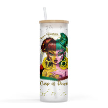 Load image into Gallery viewer, Zodiac and Cusp 25oz Frosted Glass Tumbler
