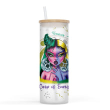 Load image into Gallery viewer, Zodiac and Cusp 25oz Frosted Glass Tumbler
