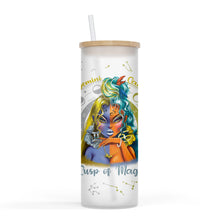 Load image into Gallery viewer, Zodiac and Cusp 25oz Frosted Glass Tumbler
