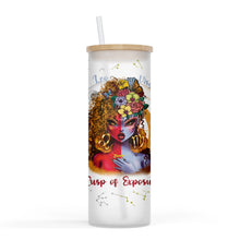 Load image into Gallery viewer, Zodiac and Cusp 25oz Frosted Glass Tumbler
