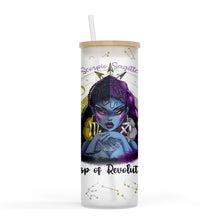 Load image into Gallery viewer, Zodiac and Cusp 25oz Frosted Glass Tumbler
