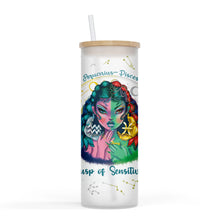 Load image into Gallery viewer, Zodiac and Cusp 25oz Frosted Glass Tumbler
