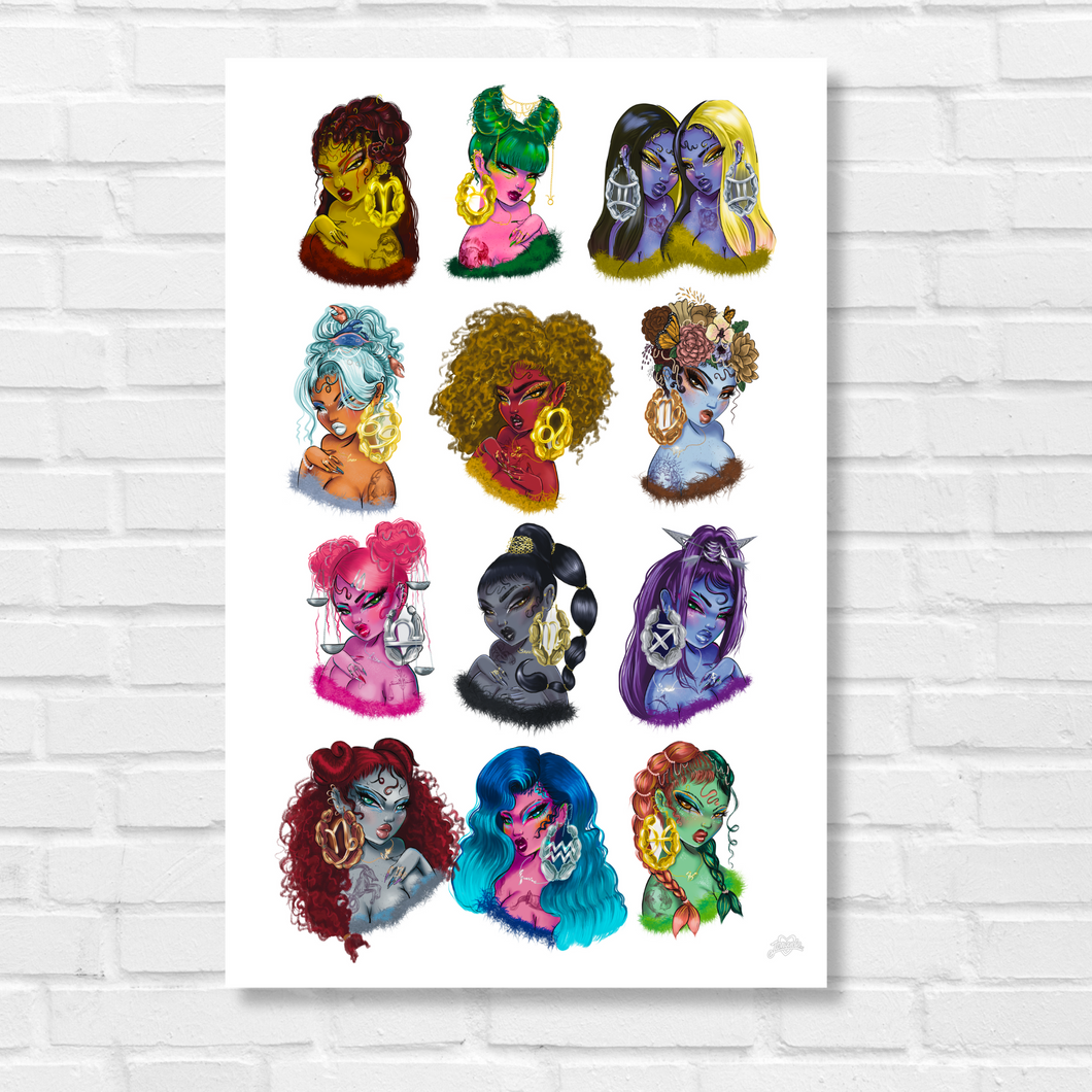 Group Zodiac Art Print