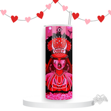 Load image into Gallery viewer, OBEY-Hot Pink Glow in The Dark 20oz skinny tumbler
