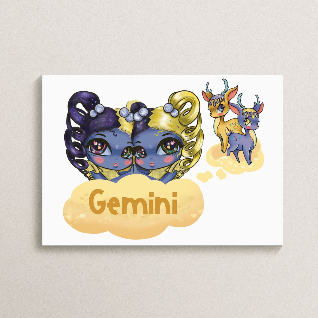 Baby Gemini Zodiac Art Print