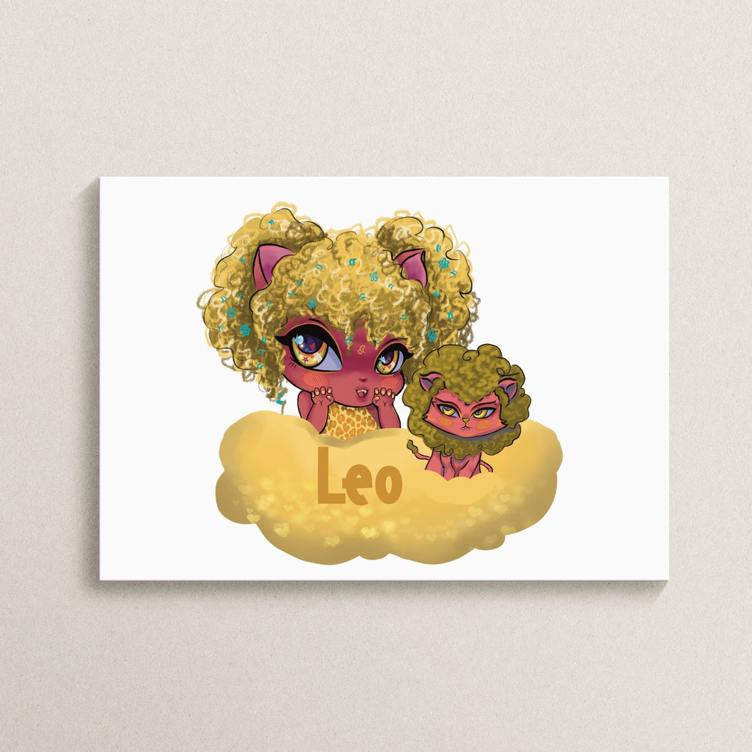 Baby Leo Zodiac Art Print