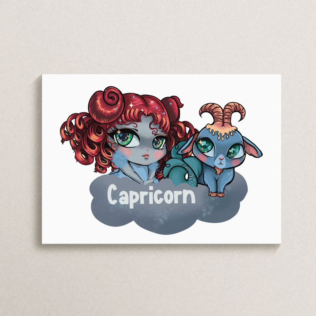 Baby Capricorn Zodiac Art Print