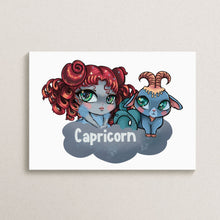 Load image into Gallery viewer, PRE-ORDER Capricorn zodiac 12oz sippy tumbler (2 different toppers)
