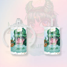 Load image into Gallery viewer, PRE-ORDER Taurus 12oz sippy tumbler (2 different toppers)
