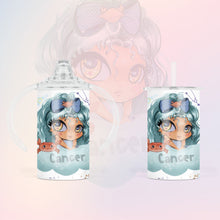 Load image into Gallery viewer, PRE-ORDER Cancer 12oz sippy tumbler (2 different toppers)
