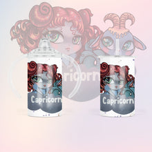 Load image into Gallery viewer, PRE-ORDER Capricorn zodiac 12oz sippy tumbler (2 different toppers)
