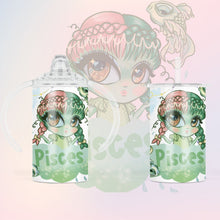 Load image into Gallery viewer, PRE-ORDER Pisces 12oz sippy tumbler (2 different toppers)
