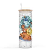 Load image into Gallery viewer, Zodiac and Cusp 25oz Frosted Glass Tumbler
