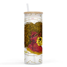 Load image into Gallery viewer, Zodiac and Cusp 25oz Frosted Glass Tumbler
