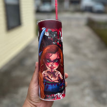 Load image into Gallery viewer, PRE-ORDER Horror Friends  Glow in The Dark 20oz skinny tumbler

