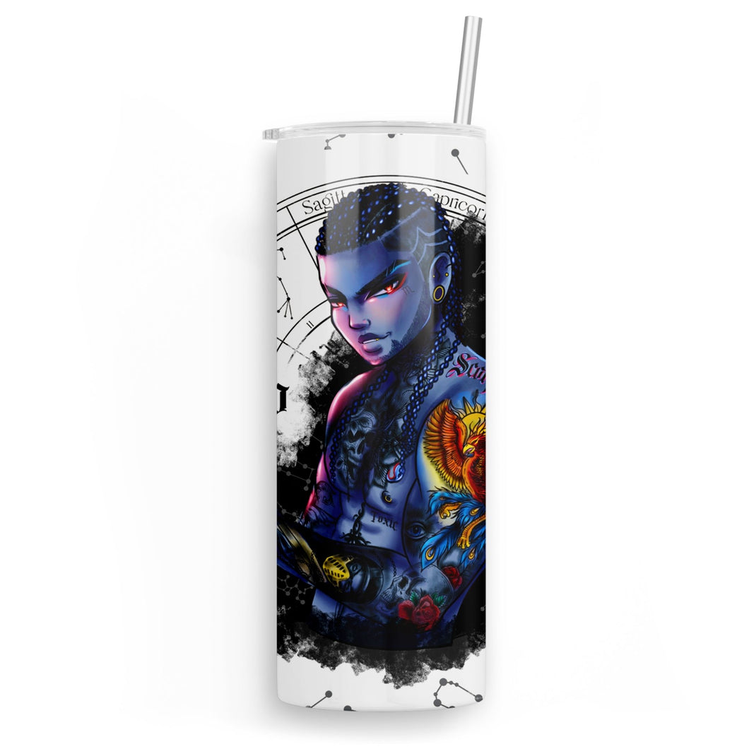 PRE-ORDER Male Scorpio 20oz skinny tumbler