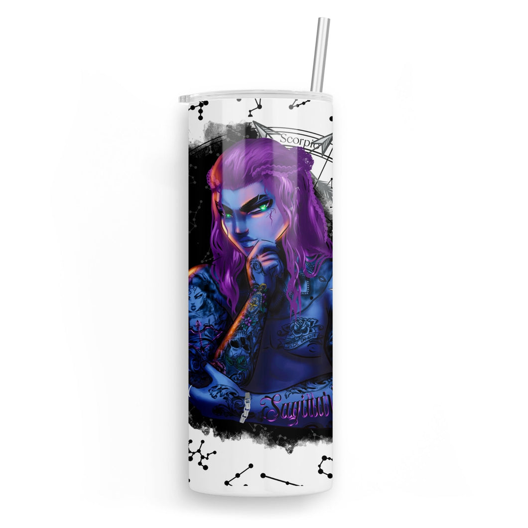PRE-ORDER Male Sagittarius 20oz skinny tumbler