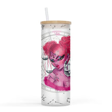 Load image into Gallery viewer, Zodiac and Cusp 25oz Frosted Glass Tumbler
