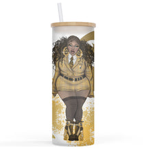 Load image into Gallery viewer, Rep Yo House (Yellow) 25oz Frosted Glass Tumbler
